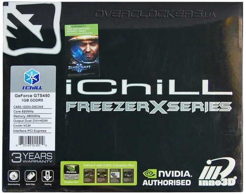 Inno3D iChill GeForce GTS 450 Freezer (C450-1DDN-D5CWX)