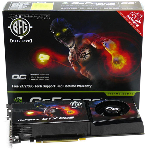 Упаковка BFG GeForce GTX 285 OC Упаковка BFG GeForce GTX 285 OC