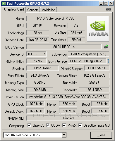 Palit GTX 760 JetStream