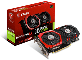 MSI GeForce GTX 1050 Ti Gaming X 4G