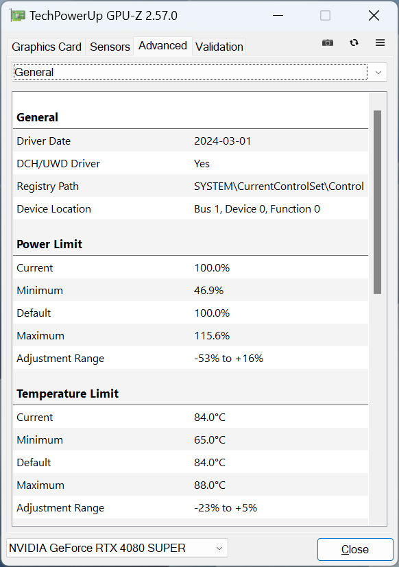 MSI GeForce RTX 4080 Super 16G Expert