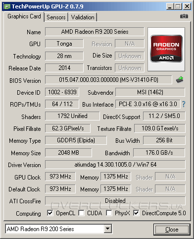 MSI R9 285 Gaming 2G