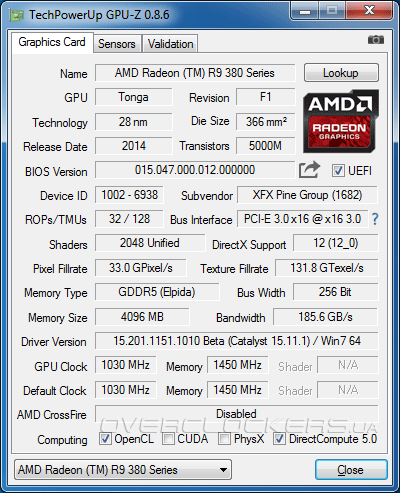 XFX Radeon R9 380X DD Black Edition OC