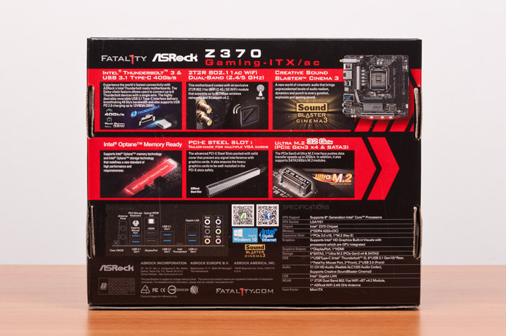 ASRock Fatal1ty Z370 Gaming-ITX/ac