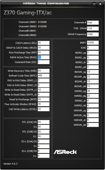 ASRock Fatal1ty Z370 Gaming-ITX/ac